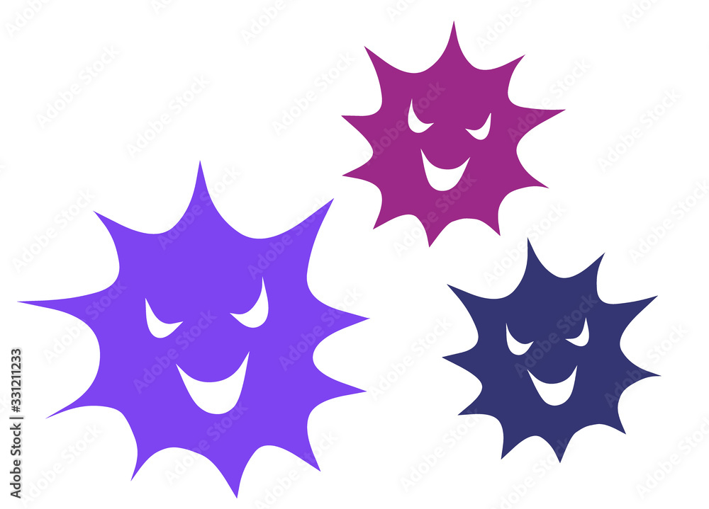 イラスト素材 ウイルス 病気 感染 Stock Illustration Adobe Stock
