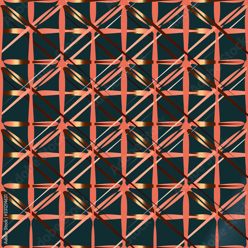 Abstract volumetric geometric background. curled lines in motion