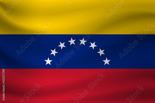Free Download Waving flag of Venezuela. Vector illustration - GFXLoad