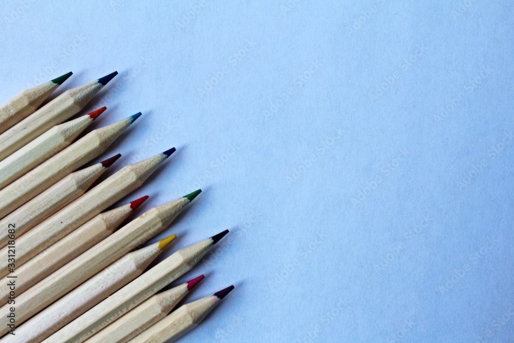 pencils isolated on white background pencils isolated on white background