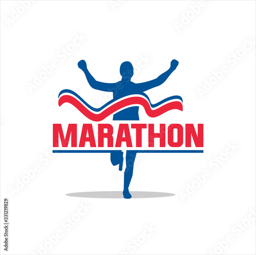 Run Logo Design vector Stock symbol .Running logo sport concept . running marathon Logo Design Template . 