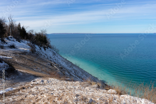 Vistas de El Lago Michigan desde Pyramid Point en Michigan photo