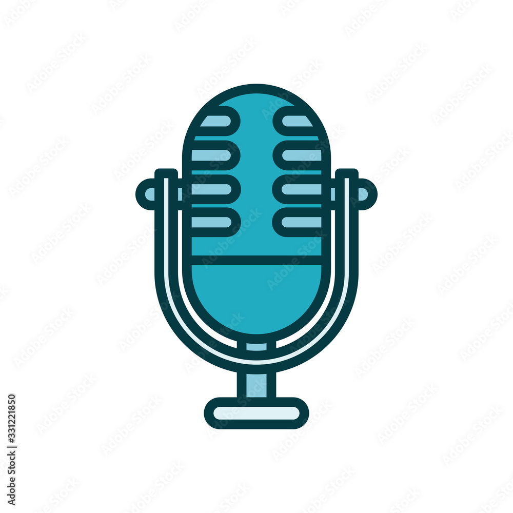 microphone sound line style icon microphone sound line style icon