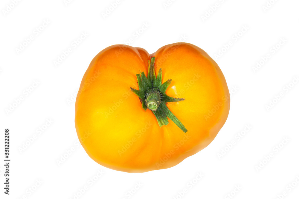 Bunch cherry tomatoes isolated on white background. Bunch cherry tomatoes isolated on white background.