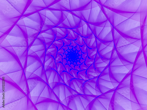 Obraz na płótnie surreal futuristic digital 3d design art abstract background fractal illustration for meditation and decoration wallpaper