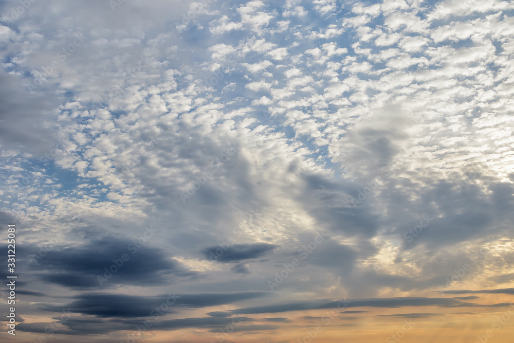 Obraz premium Cloudscape over Stara Zagora, Bulgaria