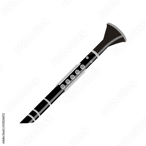 clarinet wind musical instrument isolated icon