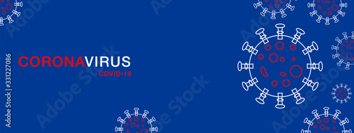 coronavirus corona virus banner vector