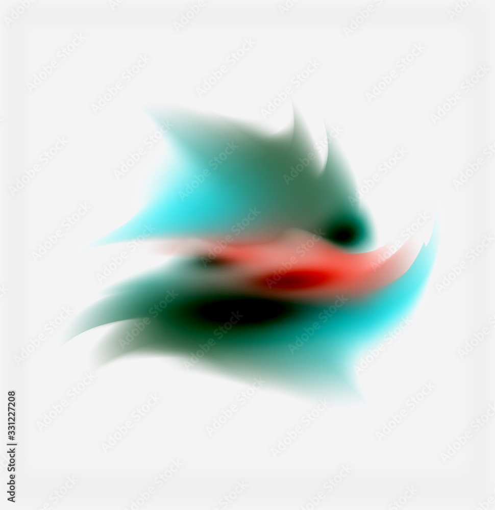Obraz premium Liquid fluid color splashes abstract background, bright colorful shapes. Techno futuristic vector abstract background For Wallpaper, Banner, Background, Card, Book Illustration, landing page