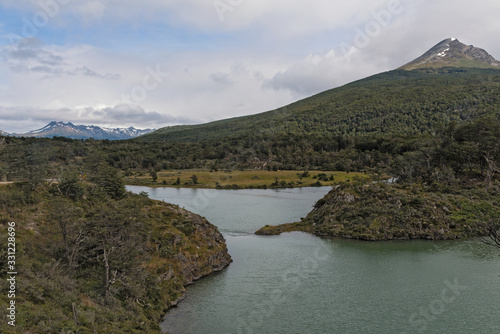 Landscape in the Tierra del Fuego National Park west of Ushuaia, Argentina