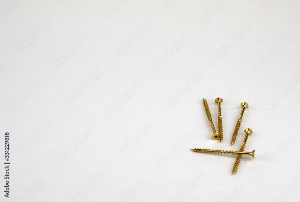 hardware for construction and repair on a white background