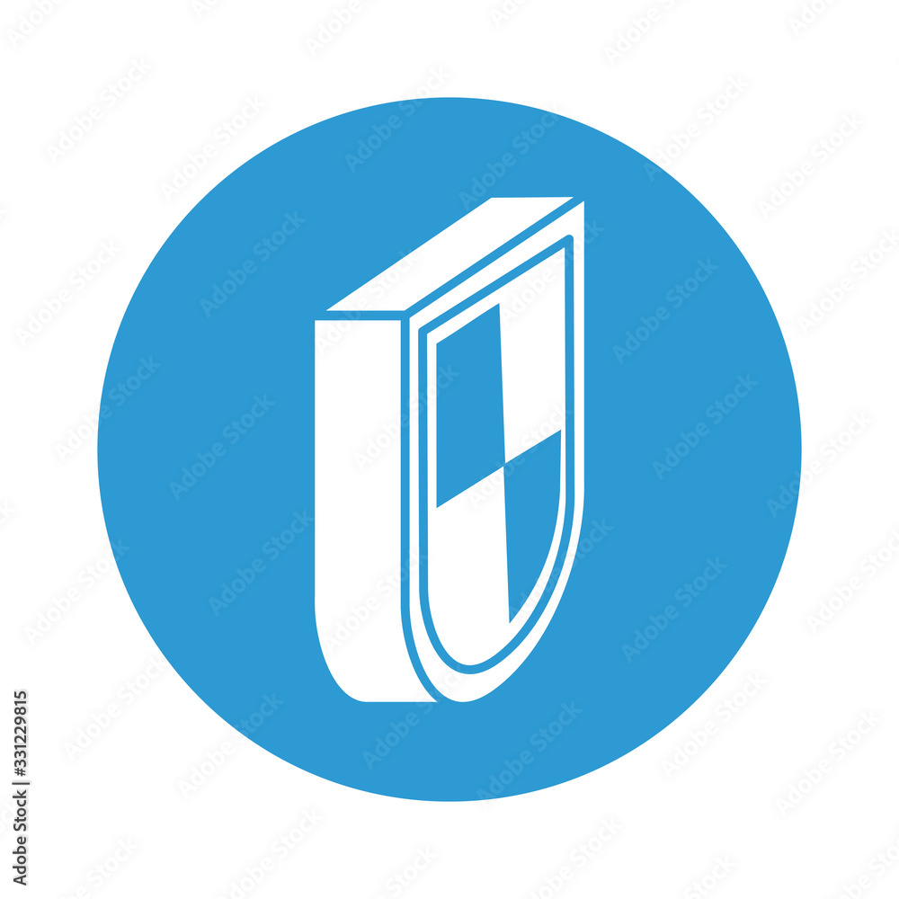 shield security block style icon shield security block style icon