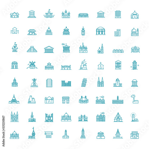 Building Icons set, Government