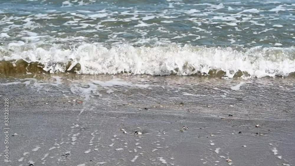 Sea waves in Cyprus, slow motion Sea waves in Cyprus, slow motion
