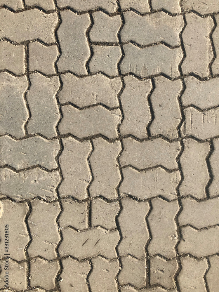 Sidewalk texture of rectangular blocks for pattern and background. Sidewalk texture of rectangular blocks for pattern and background.