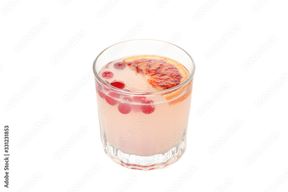 Glass of lemonade isolated on white background Glass of lemonade isolated on white background