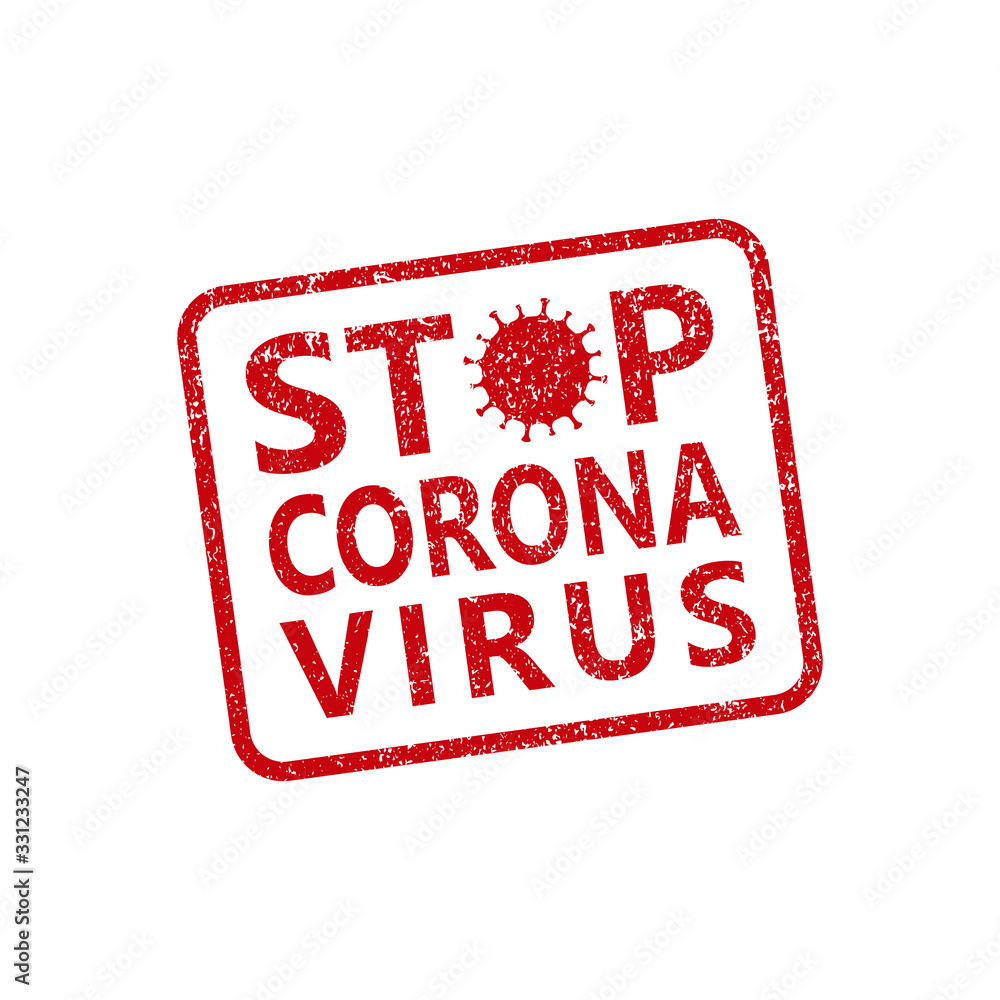 Stop Coronavirus icon. Virus disease symbol. Influenza epidemic logo. Sars Covid-19 sign. Isolated on white background. Vector illustration image. Stop Coronavirus icon. Virus disease symbol. Influenza epidemic logo. Sars Covid-19 sign. Isolated on white background. Vector illustration image.