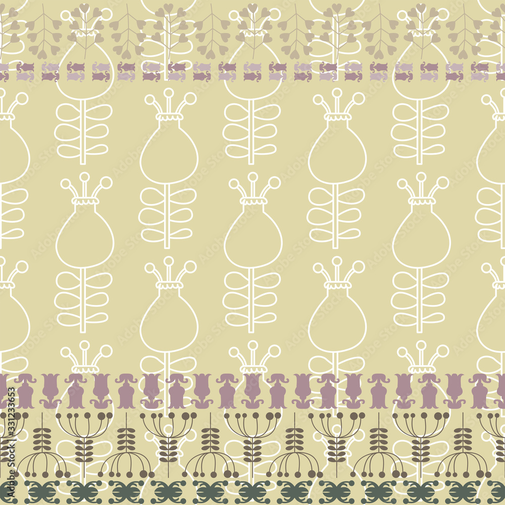 Seamless floral pattern. Seamless floral pattern.