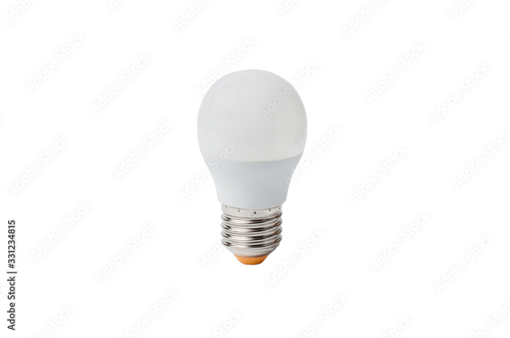 Light bulb isolated on white. It can be used by designers, in advertising Light bulb isolated on white. It can be used by designers, in advertising