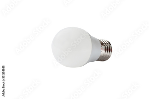 Light bulb isolated on white. It can be used by designers, in advertising