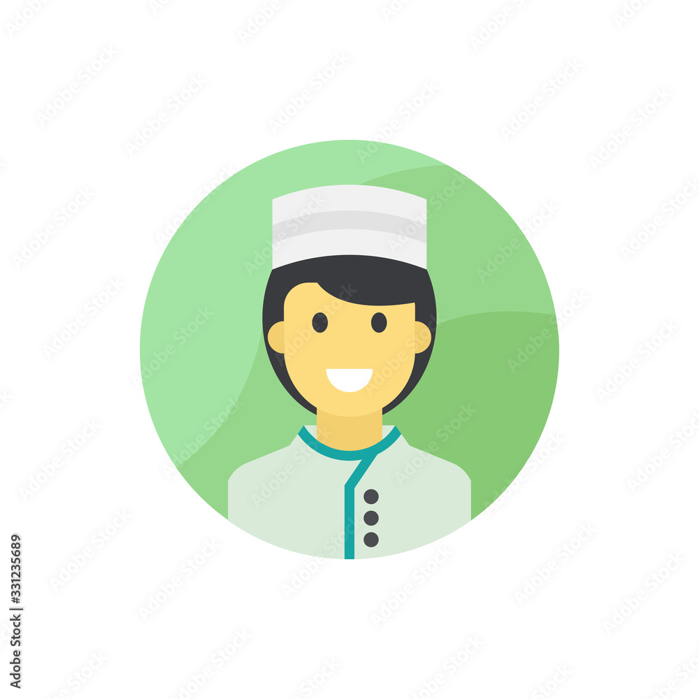 Waiter Vector Icon Filled Outline Illustration. Waiter Vector Icon Filled Outline Illustration.