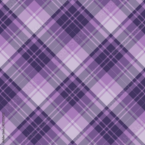 Seamless pattern in great cute light and dark violet colors for plaid, fabric, textile, clothes, tablecloth and other things. Vector image. 2