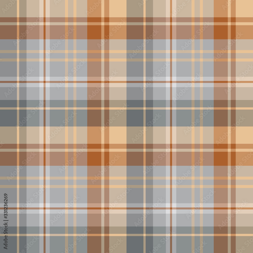 Seamless pattern in great cute light and dark grey, beige and brown colors for plaid, fabric, textile, clothes, tablecloth and other things. Vector image. Seamless pattern in great cute light and dark grey, beige and brown colors for plaid, fabric, textile, clothes, tablecloth and other things. Vector image.