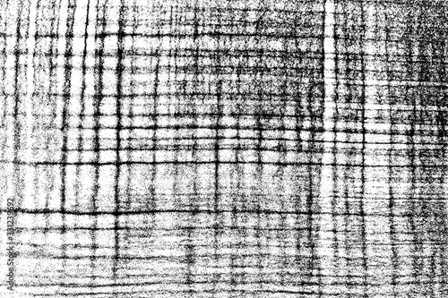 Black grainy grid texture isolated on white background. Dust overlay. Dark noise granules. Digitally generated image. Vector design elements. Illustration, Eps 10.