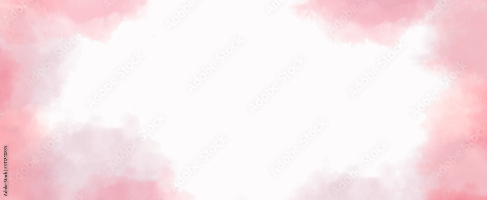 light pink watercolor background hand-drawn soft lightand	