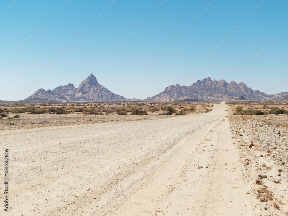 Road to Spitzkoppe, Namib Desert, Namibia