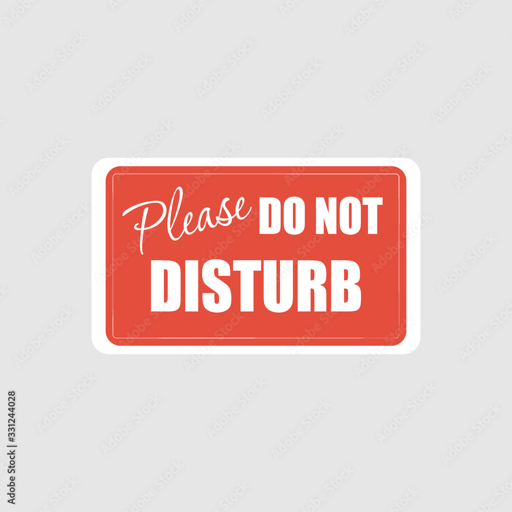 Please do not disturb hotel design - Vector Please do not disturb hotel design - Vector