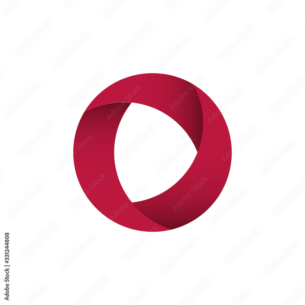 Vector Circle Logo Design Template . Infinite Loop Shape Cycle Creative Symbols . - Vector Vector Circle Logo Design Template . Infinite Loop Shape Cycle Creative Symbols . - Vector