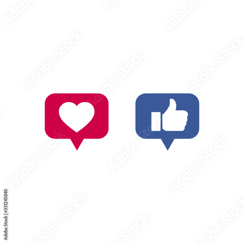 Button icons like on social media sites.