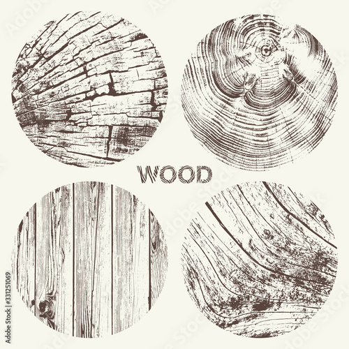 Wood Texture Vector Set photo