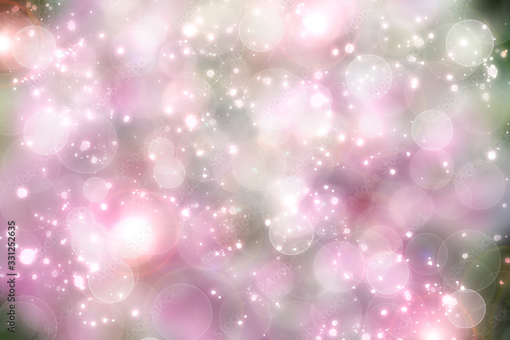 dusty pink blurred bokeh abstract light background.shining texture for postcards and wallpapers