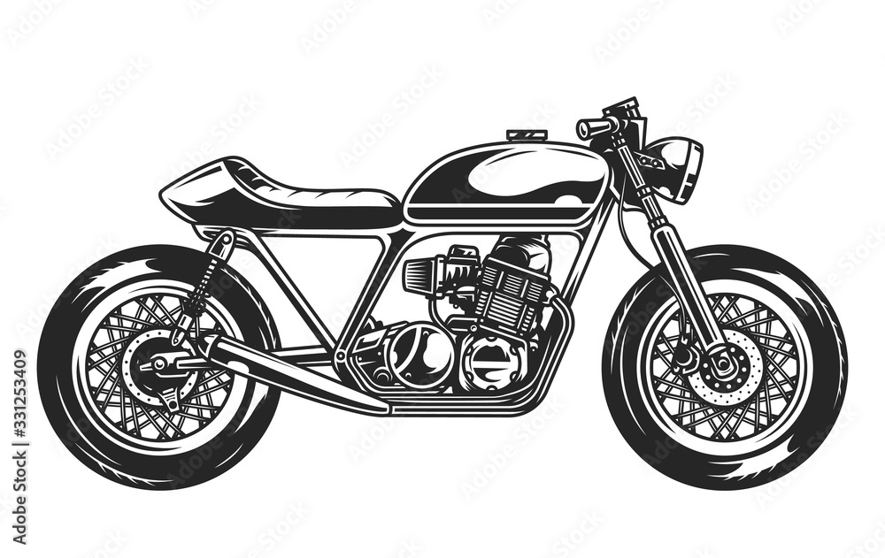 Old motorcycle template