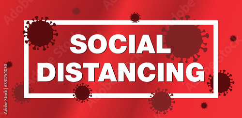 Coronavirus Social Distancing Illustration