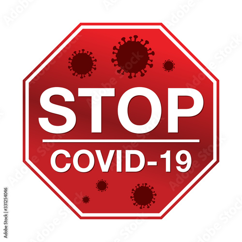 Stop COVID-19 Illustratioin