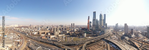 urban and industrial megapolis views taken from a drone © константин константи