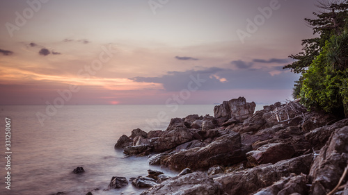 Tropical Stone Sea View At Dawn
