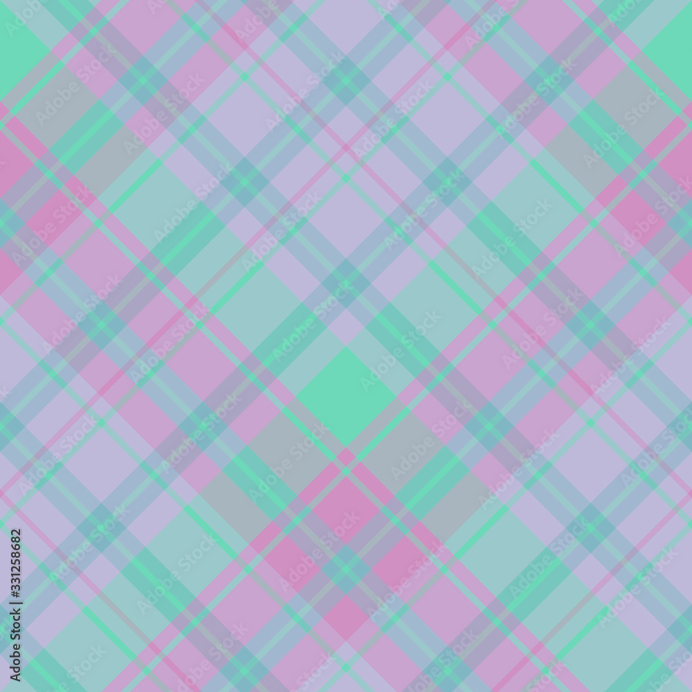 Seamless pattern in great lilac and mint green colors for plaid, fabric, textile, clothes, tablecloth and other things. Vector image. 2 Seamless pattern in great lilac and mint green colors for plaid, fabric, textile, clothes, tablecloth and other things. Vector image. 2