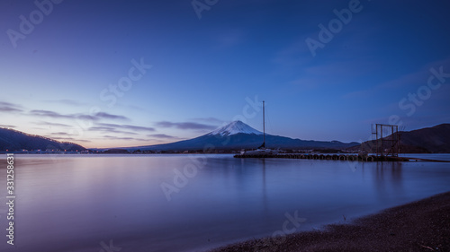 Lake Fuji Mountain View Background