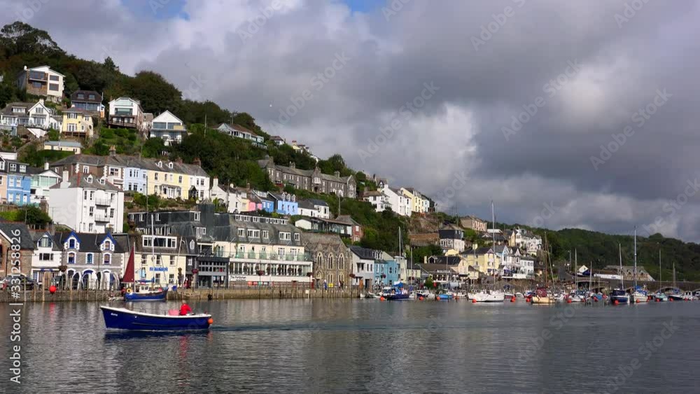 Pretty harbour Looe in Cornwall England UK 4K Pretty harbour Looe in Cornwall England UK 4K
