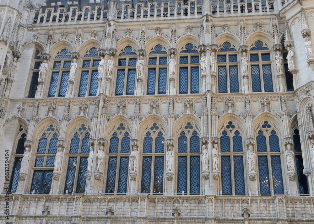 Facade of Town Hall Brussels