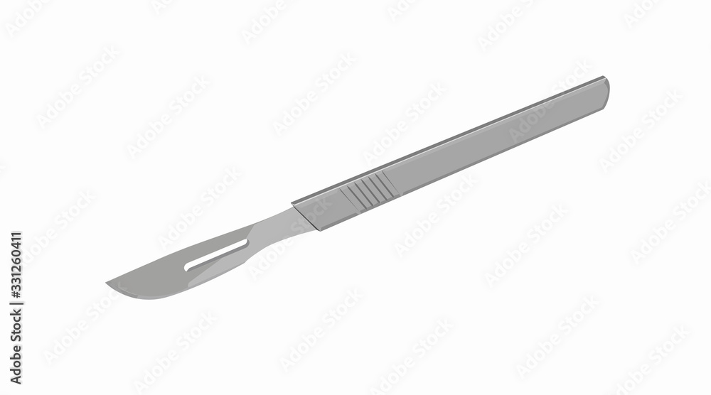 Vector Isolated Illustration of a Scalpel Vector Isolated Illustration of a Scalpel