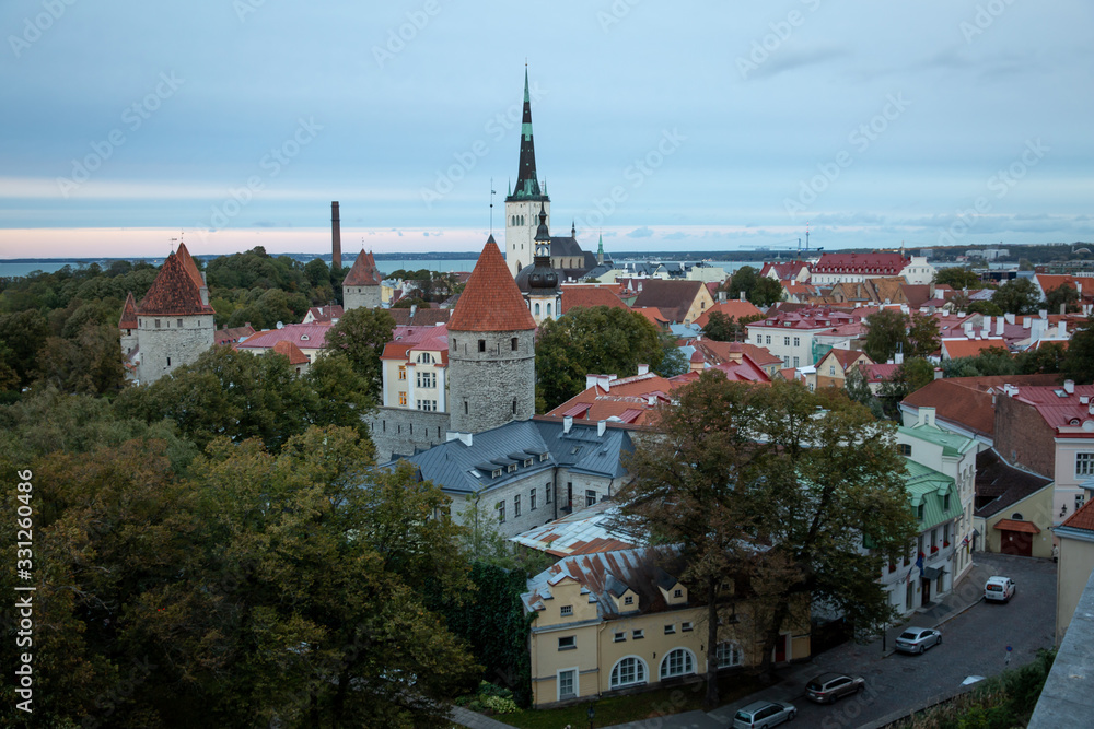 View of Tallinn's Old Town from above
