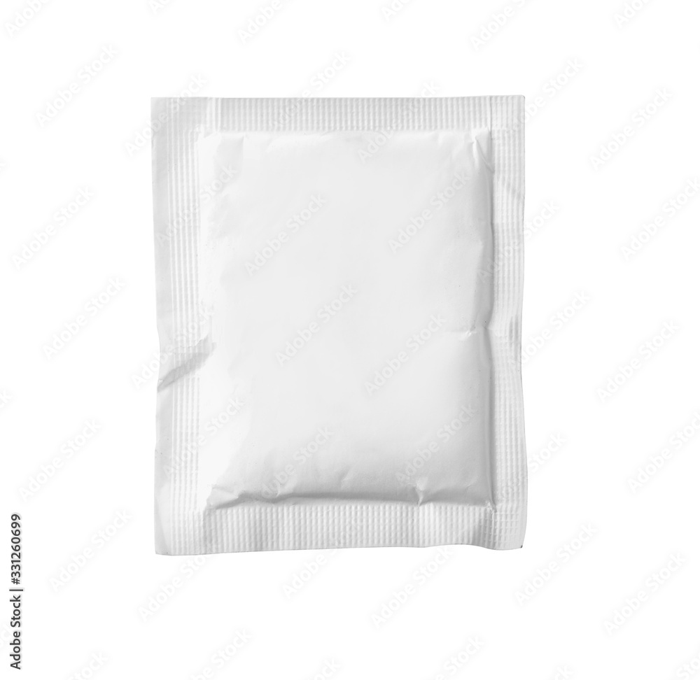 Obraz premium Blank white sachet packet mockup,