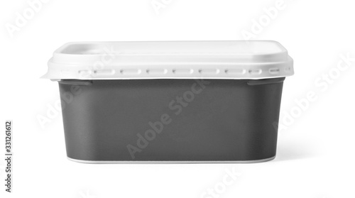 Cuadro en lienzo Plastic container for margarine spread, butter
