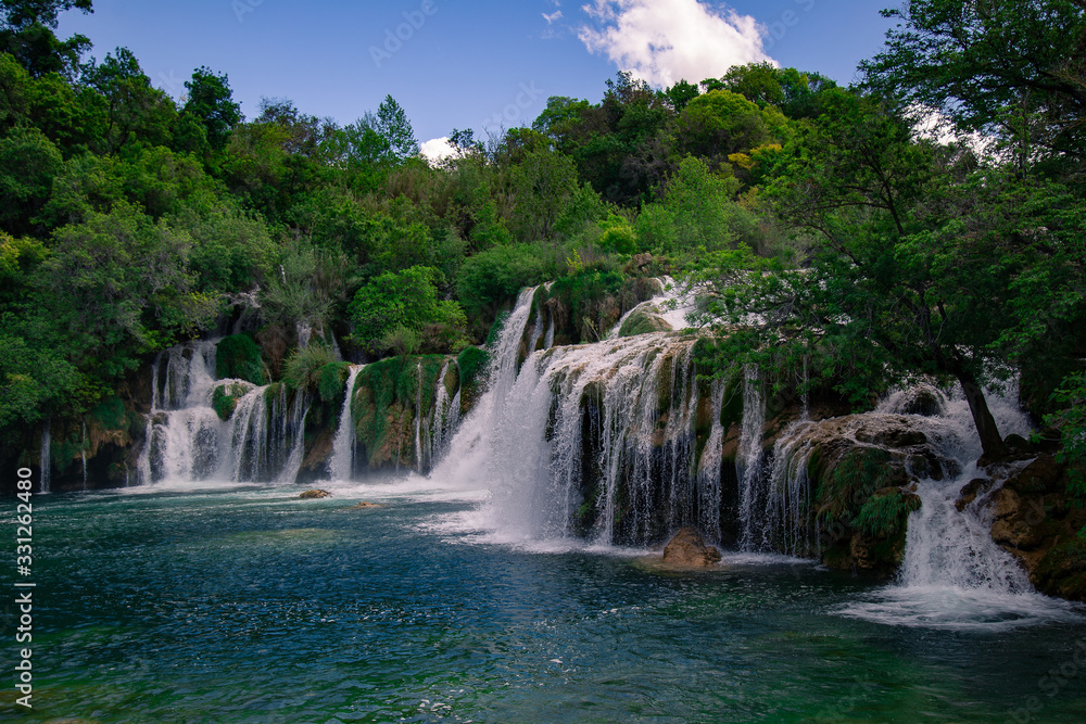 Wodospady w Chorwacji - obrazy, fototapety, plakaty 