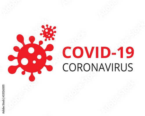 Covid-19 Coronavirus concept, Novel Coronavirus (2019-nCoV) icon sign banner. World Health organization WHO introduced new official name for Coronavirus disease named COVID-19, dangerous virus vector.